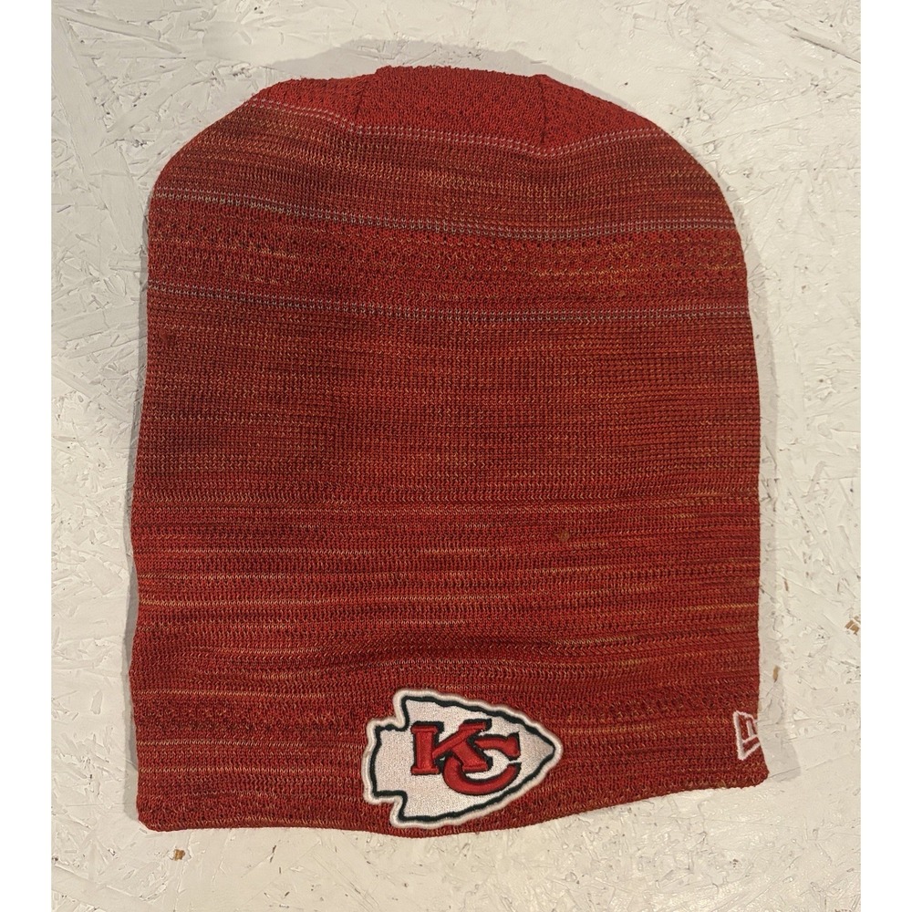 New Era Kansas City Chiefs Football Beanie Hat Cap Red Winter NFL Comfort